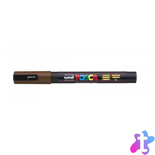 Dekormarker 0,9-1,3mm, Uni Posca PC-3M barna