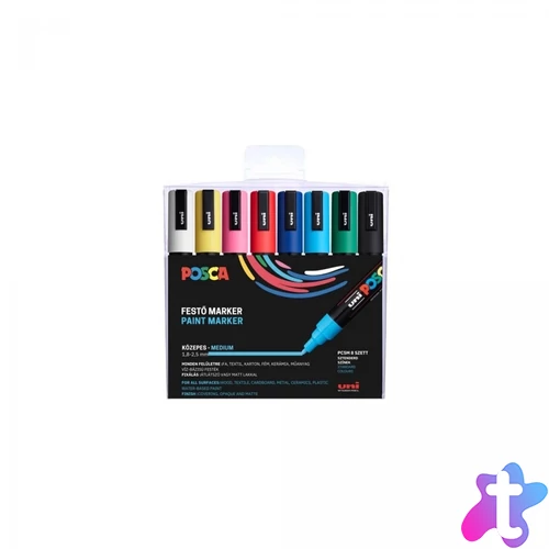Dekormarker 1,8-2,5mm, Uni Posca PC-5M 8 db-os készlet