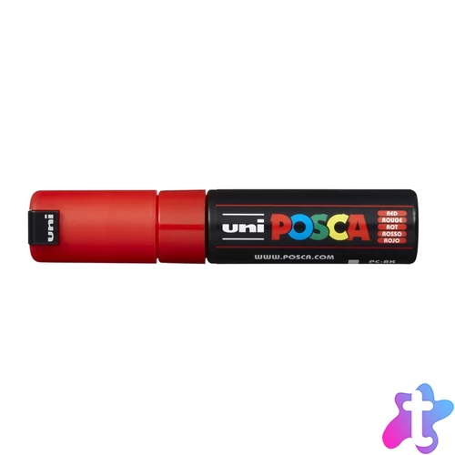 Dekormarker 8mm, Uni Posca PC-8K piros