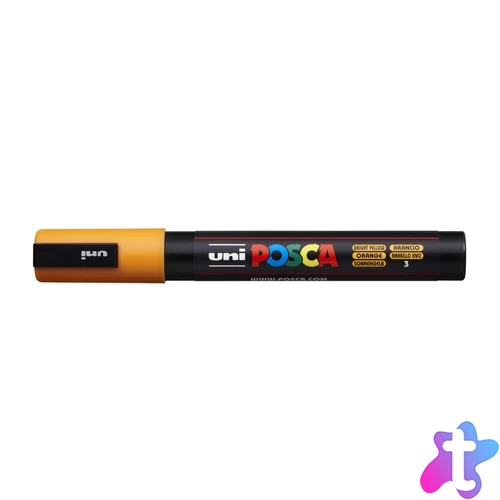 Dekormarker 1,8-2,5mm, Uni Posca PC-5M ragyogó sárga