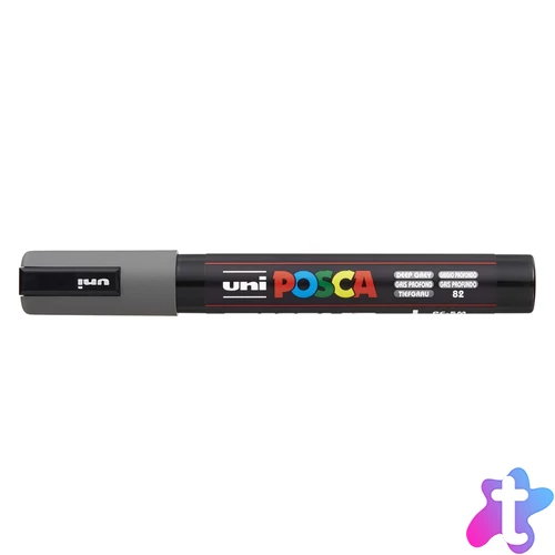Dekormarker 1,8-2,5mm, Uni Posca PC-5M mélyszürke