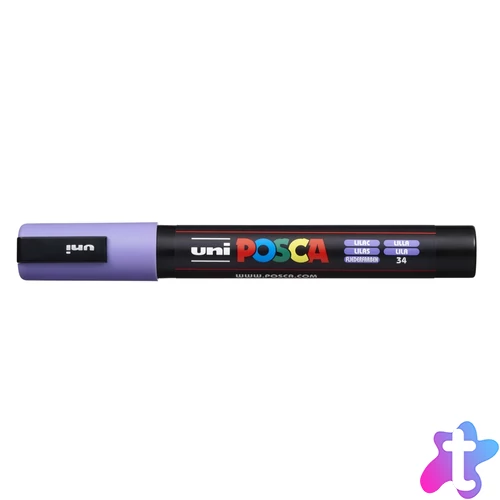 Dekormarker 1,8-2,5mm, Uni Posca PC-5M halványlila