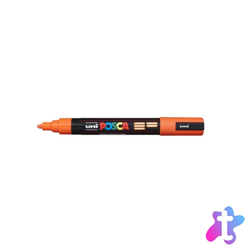 Dekormarker 1,8-2,5mm, Uni Posca PC-5M világos narancs