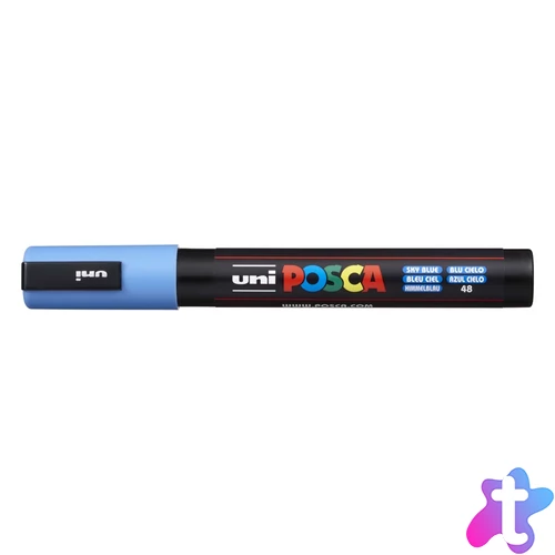 Dekormarker 1,8-2,5mm, Uni Posca PC-5M égszínkék