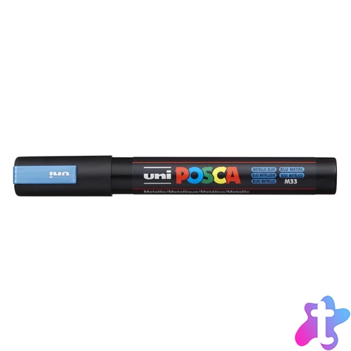 Dekormarker 1,8-2,5mm, Uni Posca PC-5M metál kék