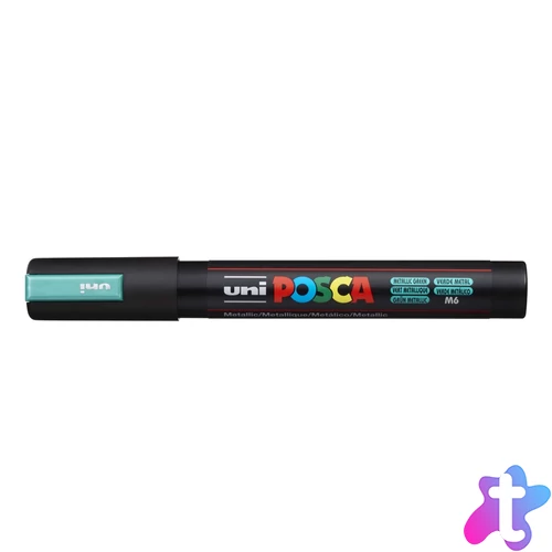 Dekormarker 1,8-2,5mm, Uni Posca PC-5M metál zöld