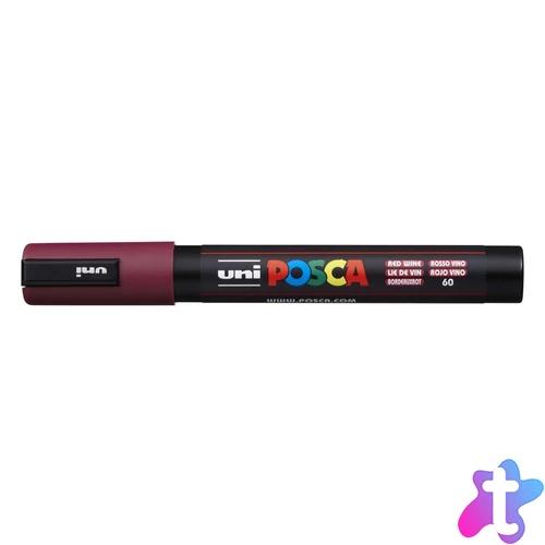 Dekormarker 1,8-2,5mm, Uni Posca PC-5M vörösbor