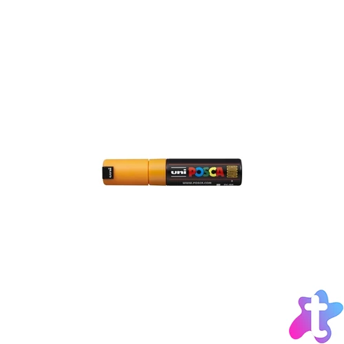 Dekormarker 8mm, Uni Posca PC-8K ragyogó sárga