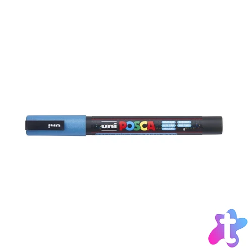 Dekormarker 0,9-1,3mm, Uni-Posca PC-3ML csillámló világoskék