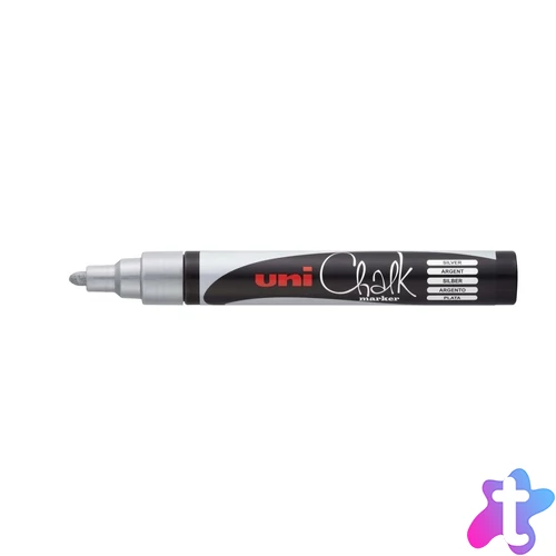Krétamarker folyékony 1,8-2,5mm, Uni-Posca PWE-5M ezüst