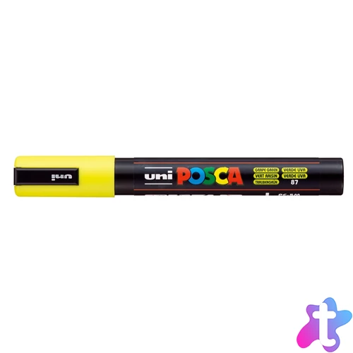 Dekormarker 1,8-2,5mm, Uni Posca PC-5M szőlőzöld