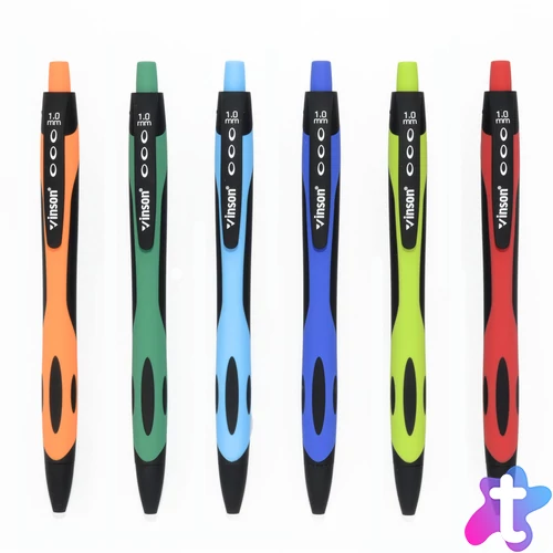 Golyóstoll nyomógombos 1,0mm Vinson Fine 1008 vegyes displ 36 db/display