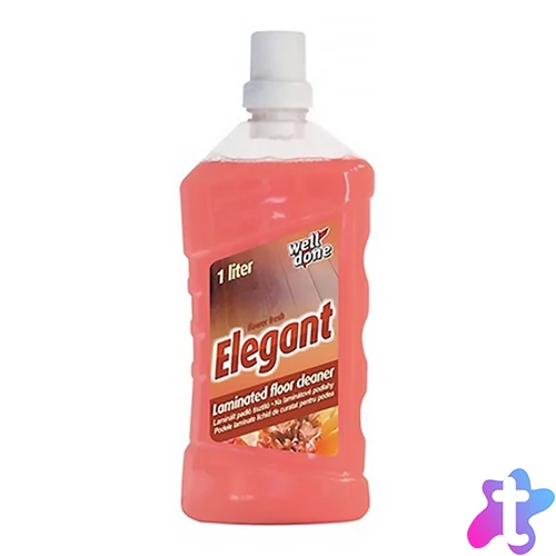 Padlótisztítószer laminált padlóhoz és PVC-hez 1 liter Well Done Elegant