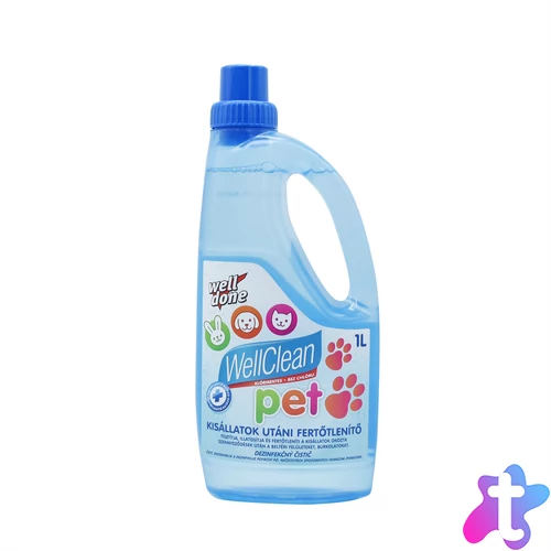 Padlótisztítószer kisállatok utáni 1 liter Well Clean PET