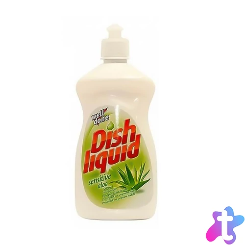 Mosogatószer 500 ml kézi Well Done Sensitive Aloe