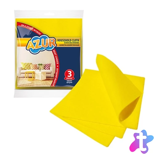 Törlőkendő általános 3 db/csomag Azur York_020120