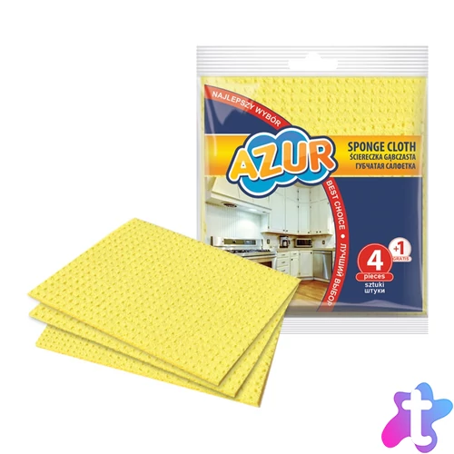 Mosogatókendő szivacsos 5 db/csomag Azur York_024060