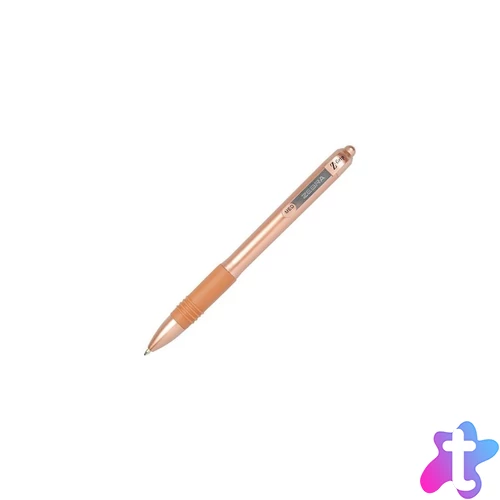 Golyóstoll 1mm, rose gold test, Zebra Z-grip Smooth, írásszínkék