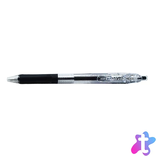 Golyóstoll 0,5mm, Zebra Tapli clip Eco, írásszín fekete