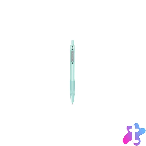 Golyóstoll 1 mm, zöld tolltest, Zebra Z-Grip Pastel, kék