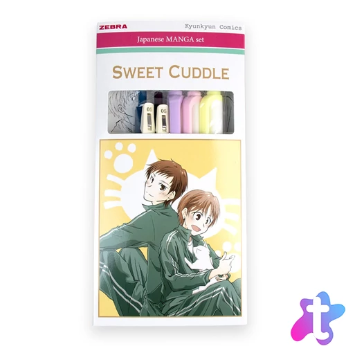 Írószer készlet, Zebra Manga Set, Sweet cuddle, 5 darabos