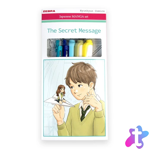 Írószer készlet, Zebra Manga Set, The secret message, 5 darabos