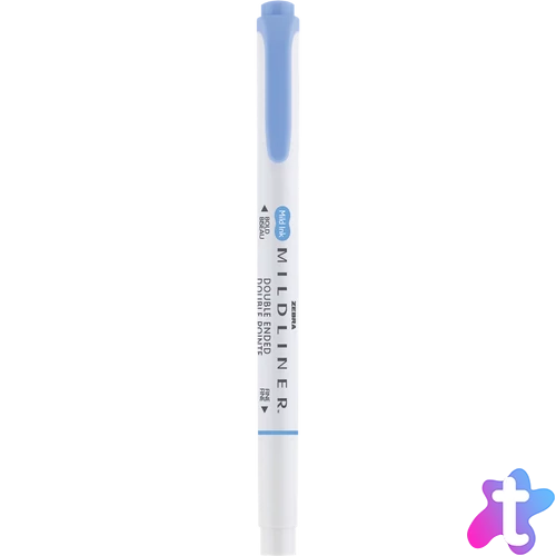 Szövegkiemelő 1,0/3,5 mm, kétvégű Zebra Mildliner Cool & Refined kék