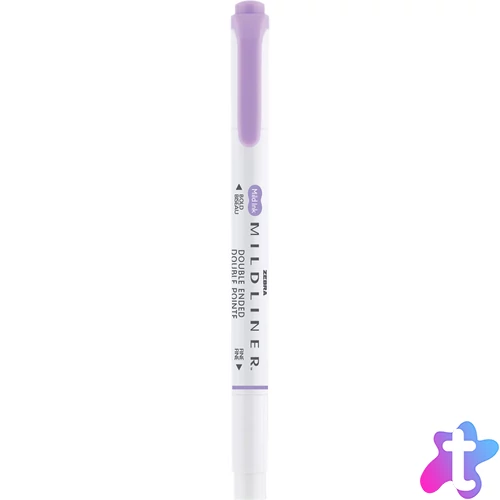 Szövegkiemelő 1,0/3,5 mm, kétvégű Zebra Mildliner Cool & Refined lila