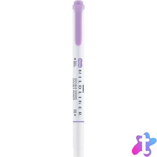 Szövegkiemelő 1,0/3,5 mm, kétvégű Zebra Mildliner Cool & Refined lila