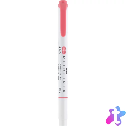 Szövegkiemelő 1,0/3,5 mm, kétvégű Zebra Mildliner Cool & Refined piros