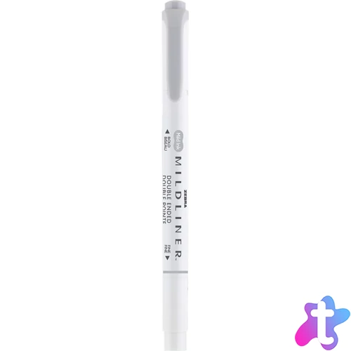 Szövegkiemelő 1,0/3,5 mm, kétvégű Zebra Mildliner Cool & Refined szürke