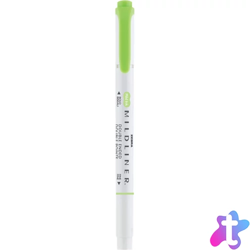Szövegkiemelő 1,0/3,5 mm, kétvégű Zebra Mildliner Cool & Refined zöld