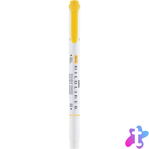 Szövegkiemelő 1,0/3,5 mm, kétvégű, Zebra Mildliner Warm, arany