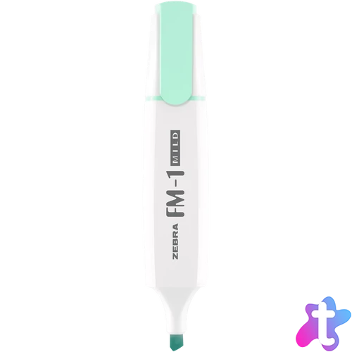 Szövegkiemelő 3,5 mm, Zebra FM-1 Mild, kékeszöld