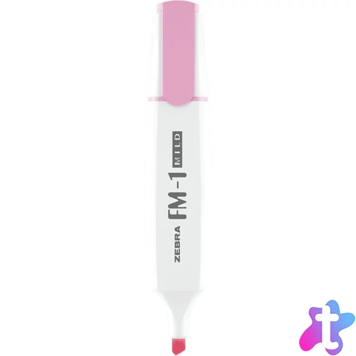 Szövegkiemelő 3,5 mm, Zebra FM-1 Mild, rózsaszín