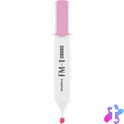 Szövegkiemelő 3,5 mm, Zebra FM-1 Mild, rózsaszín