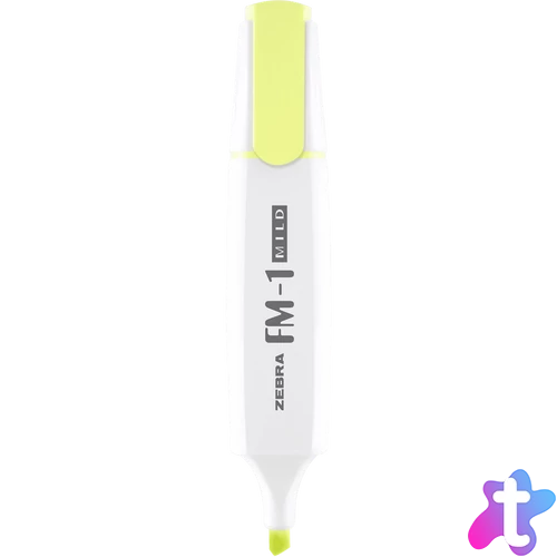 Szövegkiemelő 3,5 mm, Zebra FM-1 Mild, sárga