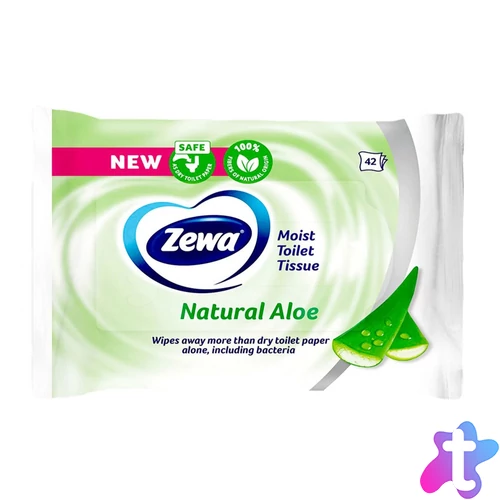 Toalettpapír nedves 42 lap/csomag Zewa Aloe Vera