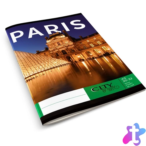 Absolut City By Night A5 20-32 sima füzet