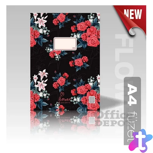 Absolut Magic Pattern Dream Roses A4 87-40 kockás füzet