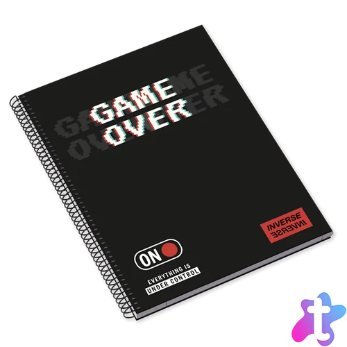 Ambar Inverse Teen A5 80 lap vonalas spirálfüzet