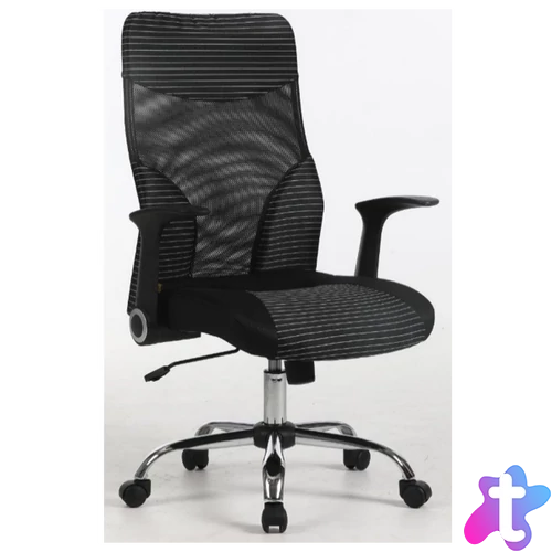 Antares Wonder fehér csíkos fekete mesh hálós irodai munkaszék