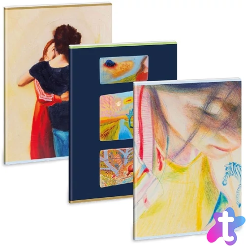 Ars Una Roseberry mix 5234 A4 extra kapcsos kockás füzet