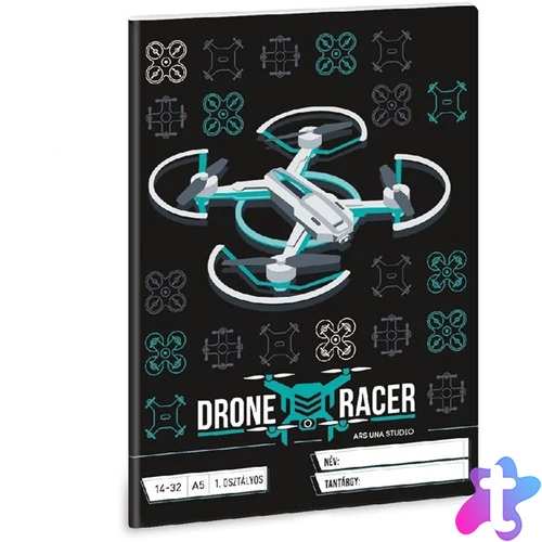 Ars Una Drone Racer 5131 A5 14-32 1. osztályos vonalas füzet