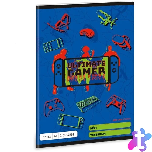 Ars Una Ultimat Gamer 5141 16-32 2. osztályos vonalas füzet