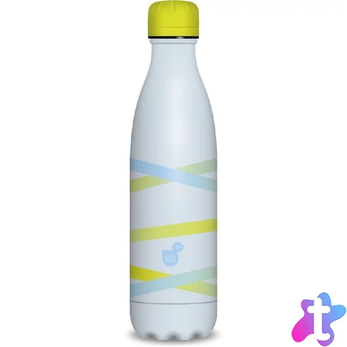 Ars Una 500ml-es Ribbon-yellow duplafalú fémkulacs