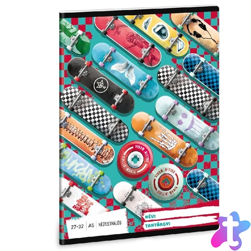 Ars Una Rollin Mania 22 (5228) A5 27-32 kockás füzet