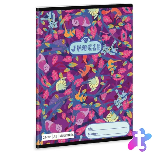 Ars Una Jungle 23 5259 A5 27-32 kockás füzet