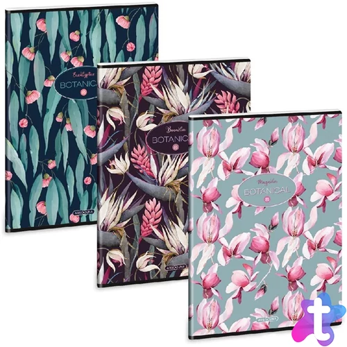 Ars Una Botanicals-mix 23 (5326) A4 extra kapcsos kockás füzet