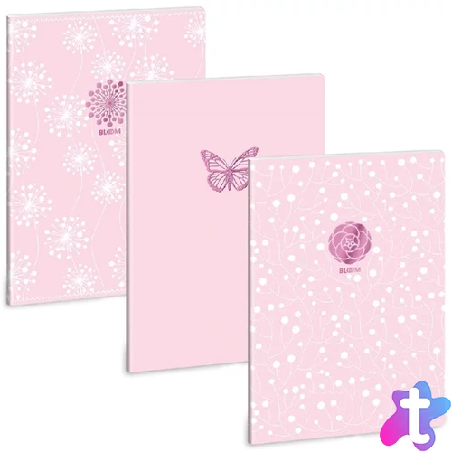 Ars Una Pink Spring 22 (5242) A4 extra kapcsos kockás füzet